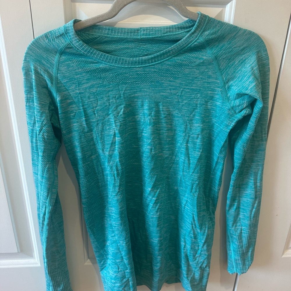 lululemon athletica Teal Long Sleeve Top